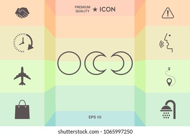 Phases of the moon - line icons