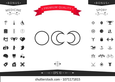 Phases of the moon - line icons