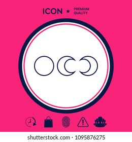 Phases of the moon - line icons