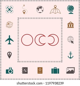 Phases of the moon - line icons