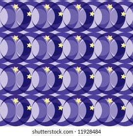 phases of the moon - seamless wrapping pattern