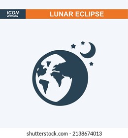 Phases of solar and lunar eclipse icon template color editable. sun or moon symbol vector sign isolated on white background illustration for graphic and web design.