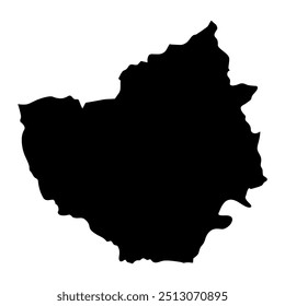 Phayao province map, administrative division of Thailand. Vector illustration.