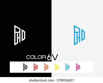 phd logo design, PHD company logo, business logo design for company, Creative Illustration modern P,H,D sign geometric logo design template