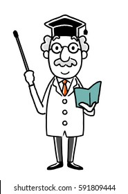PhD : pointing stick and book
