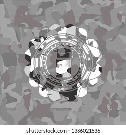 Phd thesis icon on grey camo pattern