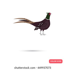 Pheasant Color Flat Icon