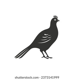 Pheasant Icon on White Background - Simple Vector Illustration