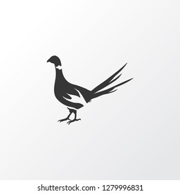 Pheasant icon symbol. Premium quality isolated phasianus element in trendy style.