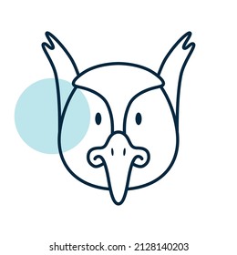Pheasant isolated icon. Animal head vector. Agriculture sign. Graph symbol for your web site design, logo, app, UI. EPS10.