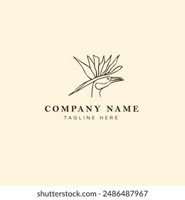 Pheasant logo design template. Vector illustration. Vintage style.