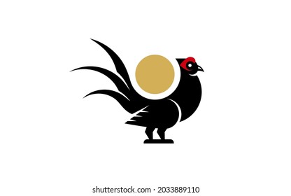 pheasant vector logo EPS 10 file