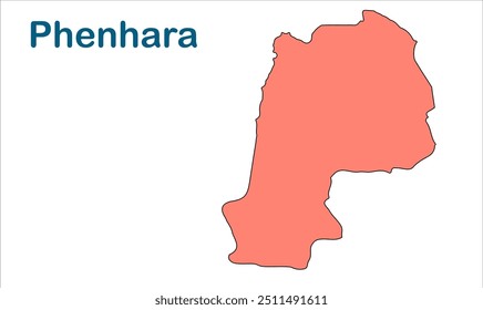 Phenhara map, East champaran District, Bihar State, Republic of India, Government of Bihar, Indian territory, Eastern India, politics, village, tourism