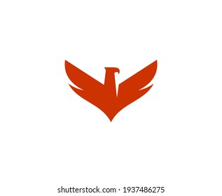 Phenix logo bird eagle vector 