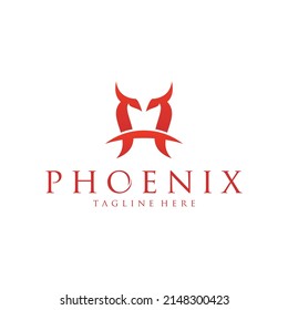 Phenix logo bird eagle vector design template