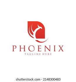 Phenix logo bird eagle vector design template