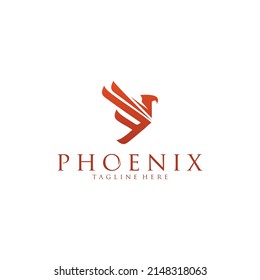 Phenix logo bird eagle vector design template