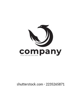 Phenix logo bird eagle vector