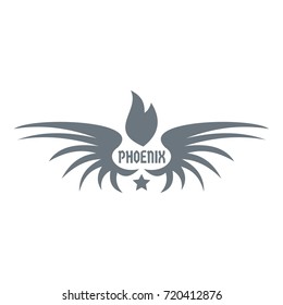 Phenix wing logo. Simple illustration of phenix wing vector logo for web