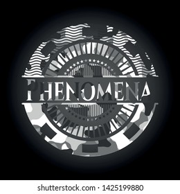 Phenomena on grey camo pattern