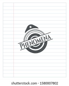 Phenomena pencil effect. Vector Illustration. Detailed.