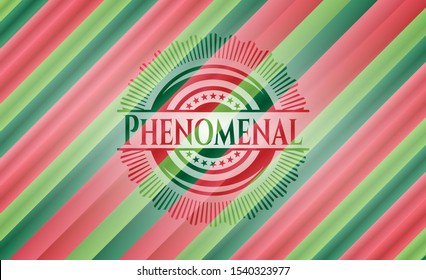 Phenomenal christmas emblem background. Vector Illustration. Detailed.