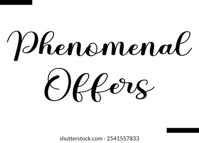 Phenomenal offers Stylish Typography Text On White Background