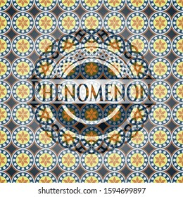 Phenomenon arabesque style badge. arabic decoration.