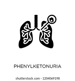 Phenylketonuria icon. Phenylketonuria symbol design from Diseases collection. Simple element vector illustration on white background.