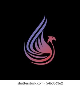 Pheonix Bird Element Logo