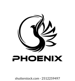 Pheonix bird logo design vector file