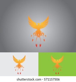 Pheonix Flying Icon Logo 