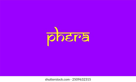 Phera Text Style Casamento Convite