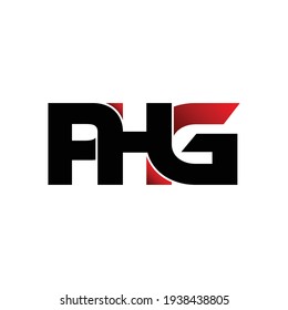 PHG letter monogram logo design vector