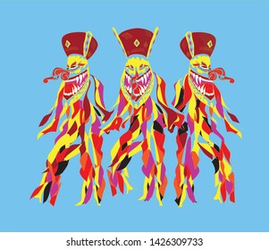 Phi ta khon 's Thailand festival vector