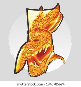 phi ta khon vector, loei thailand 
tradition 