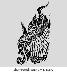phi ta khon vector, tattoo desigh