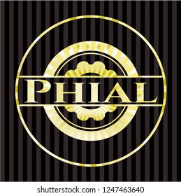 Phial gold badge