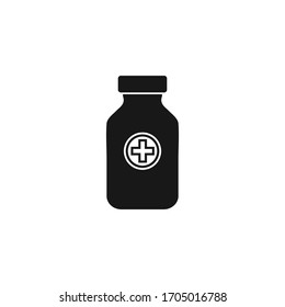Phil-Durchstechflasche-Symbol. Bearbeitbare Vektorillustration EPS Symbol Illustration.