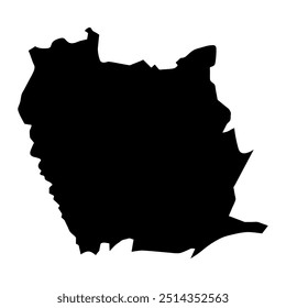 Mapa da província de Phichit, divisão administrativa da Tailândia. Ilustração vetorial.