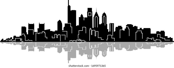 Skyline Silhouette Vektorillustration