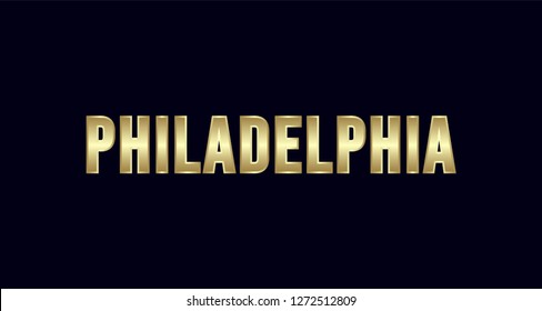 Philadelphia City Typography vector design. Greetings for T-shirt, poster, card and more