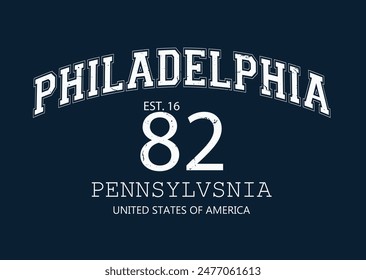 philadelphia College Academy printing,Vintage typography college varsity philadelphia state slogan print for tee t shirt or sweatshirt,eps8