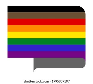 Philadelphia Pride Flag Or LGBTQ Pride Flag