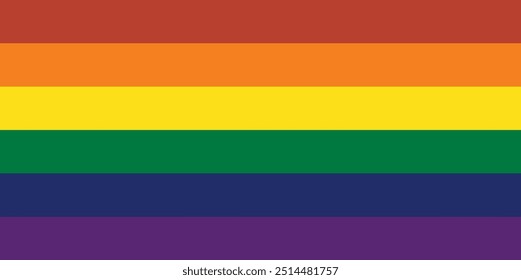 Philadelphia Pride Flag vector illustration. LGBT flag, rainbow color love symbol, pride month in June, vector illustration.