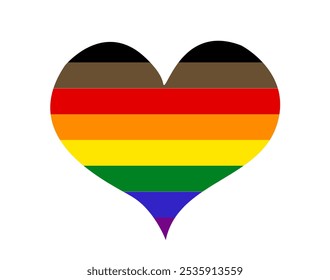 Philadelphia pride flag vector illustration
