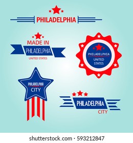 Philadelphia signs vector