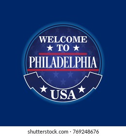 Philadelphia Welcome Sign , USA City