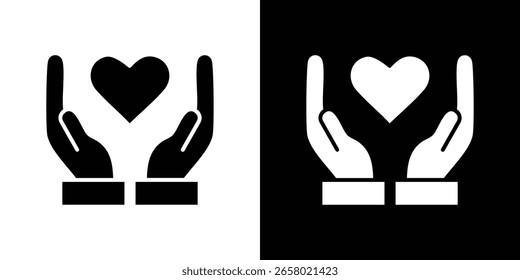 Philanthropy icon of a flat style vector