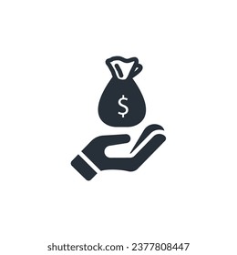 philanthropy icon. vector.Editable stroke.linear style sign for use web design,logo.Symbol illustration.